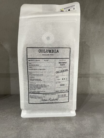 Columbia singl 100% arabika 500 gr pakovanje