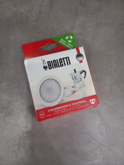 Bialetti gumica 3kom + filter 3/4 cups